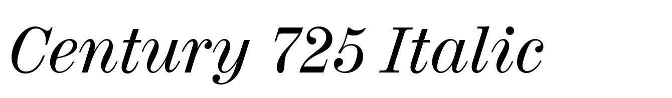 Century 725 Italic